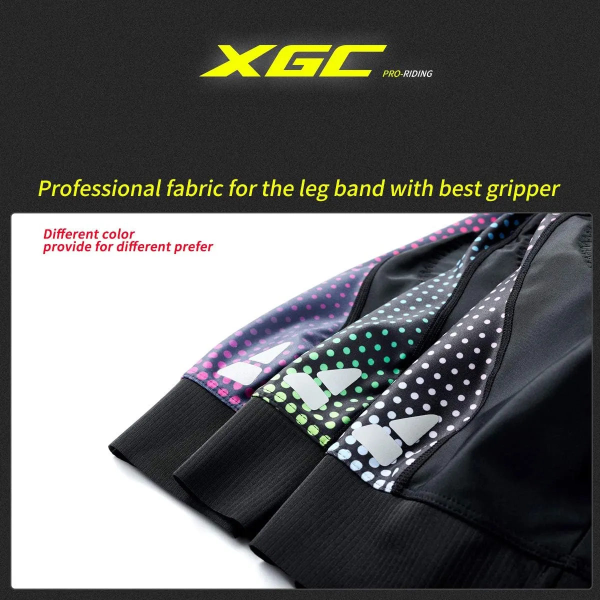 XGC Women's Cycling Shorts Bike Shorts and Cycling Underwear with High-Elasticity and Highly Breathable 4D Padded