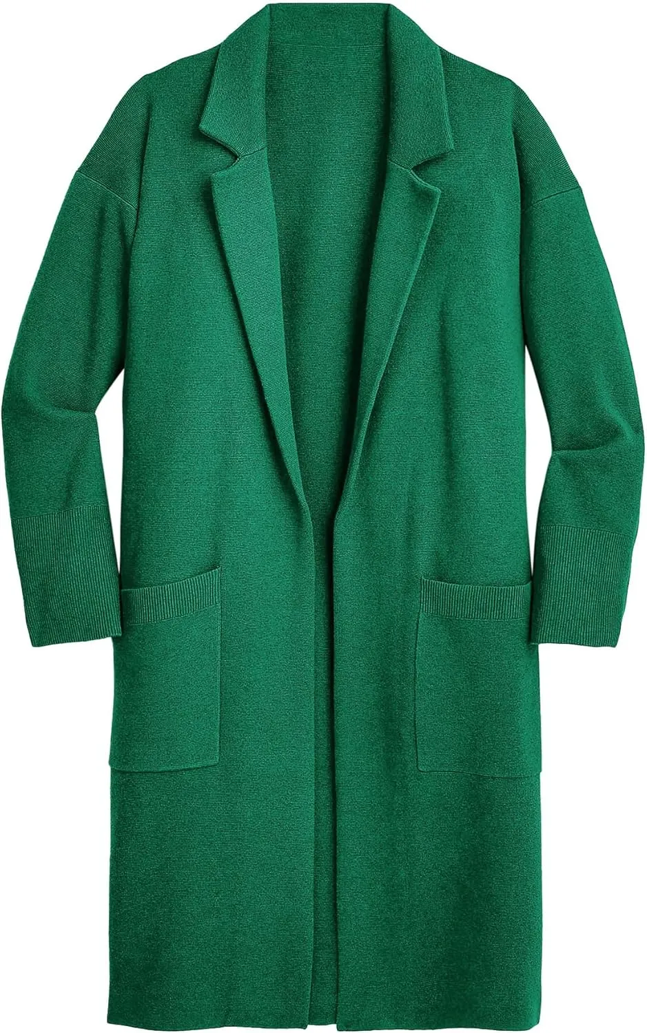 Yousify Cardigan for Women 2024 Open Front Knit Fall Sweaters with Pockets Coatigan Lapel Blazer Coats