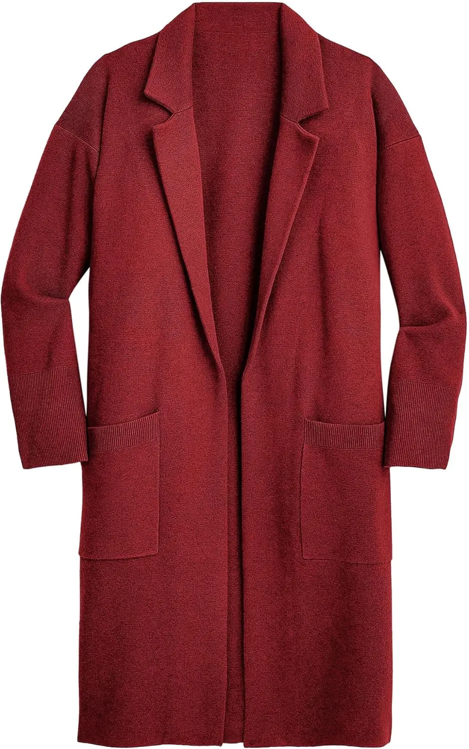 Yousify Cardigan for Women 2024 Open Front Knit Fall Sweaters with Pockets Coatigan Lapel Blazer Coats