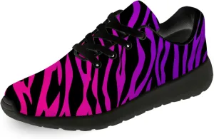 Zebra Print Shoes for Men Women Lightweight Comfort Running Tennis Walking Sneakers Gifts for Dad Mom