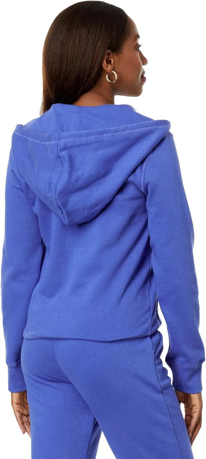 Zip-up Fleece Hoodie with Logo
