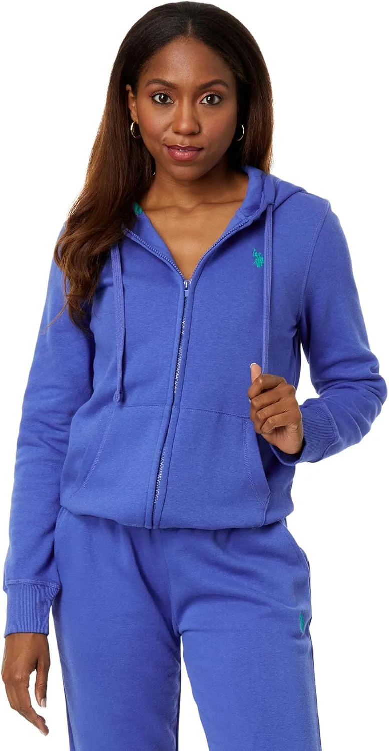 Zip-up Fleece Hoodie with Logo