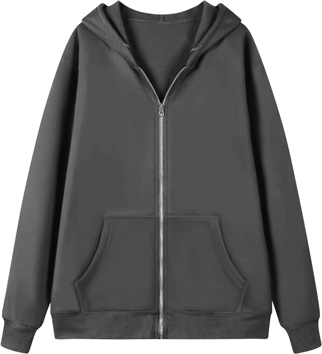 Zip Up Hoodie Women Oversized Hooded Zip Up Sweatshirt Ladies Fleece Cute Sweatshirts Sweaters Long Sleeve Sweat Shirts